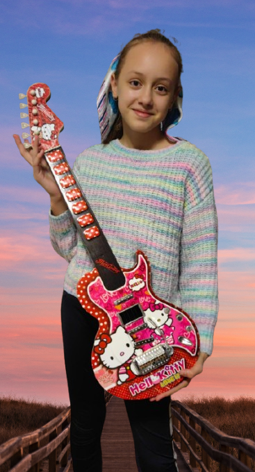 Chitara de Jucarie Hello Kitty – 79 cm, pentru Copii [1]