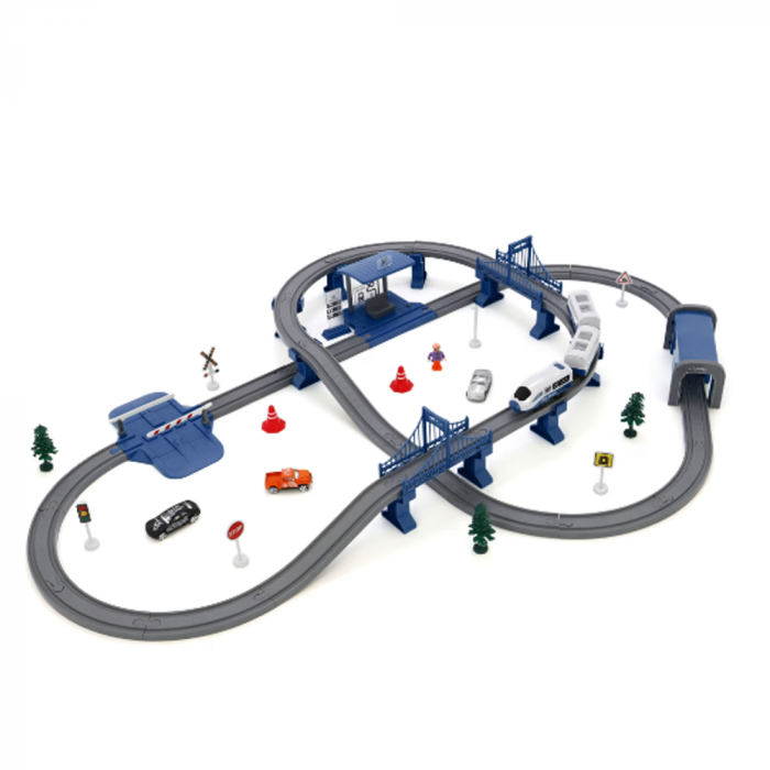 Circuit Tren Electric cu accesorii 106 piese [2]