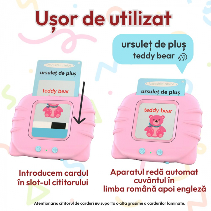 Cititor carduri copii Limba Romana si Engleza [4]