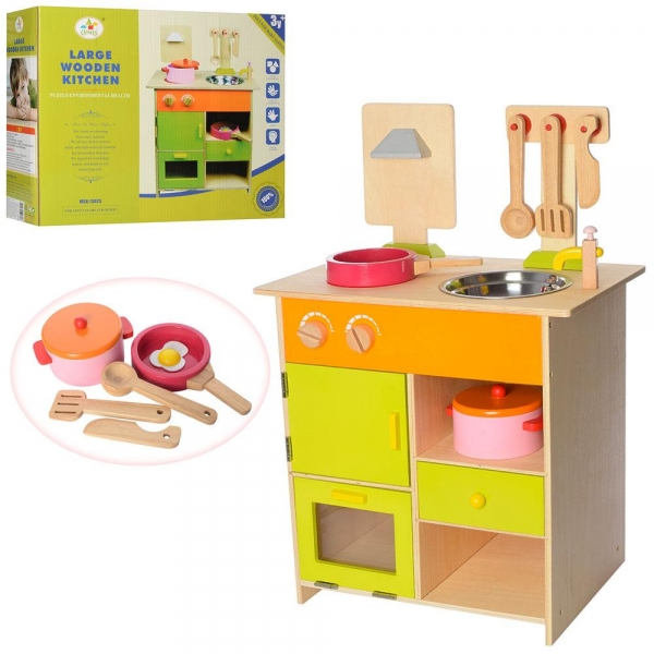 Bucatarie de Lemn Copii Clasica cu Accesorii [3]