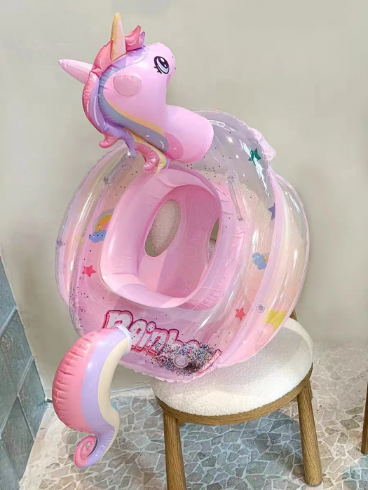 Colac Gonflabil roz sub forma de Unicorn [1]