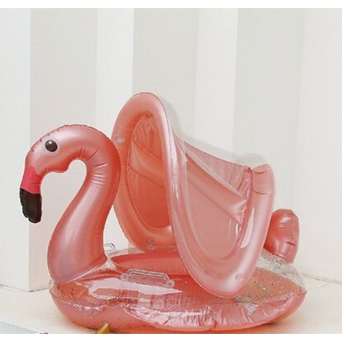 Colac Gonflabil roz sub forma de Flamingo [1]