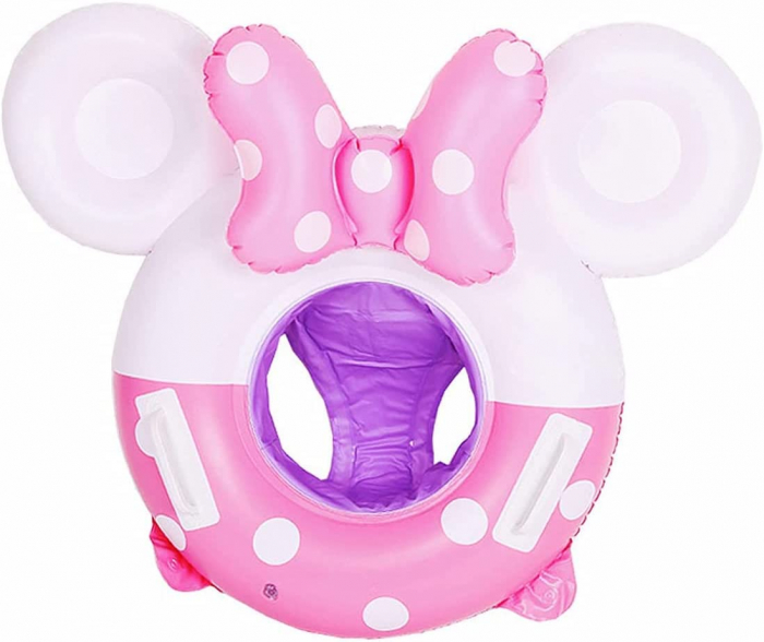 Colac Gonflabil cu chilotei si Manere Minnie Mouse Cadou Aripioare de inot [4]