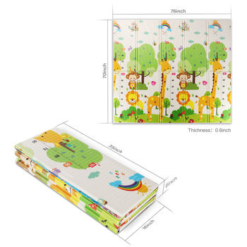Covor Pliabil cu 2 Fete 180x200 cm Termoizolant XPE - Animale, Impermeabil si Antiderapant [3]