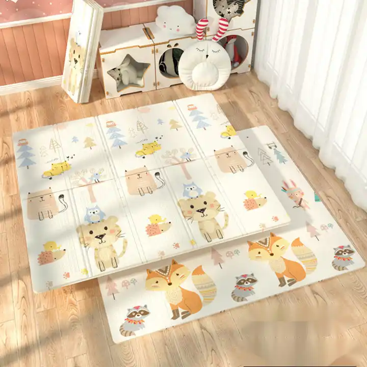 Covoras bebe pliabil XPE 180x200cm gros 1cm antiderapant impermeabil Animale [1]