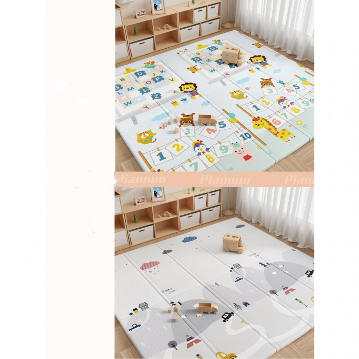 Covoras bebe pliabil XPE 180x200cm gros 1cm antiderapant impermeabil Cifre si Litere [1]