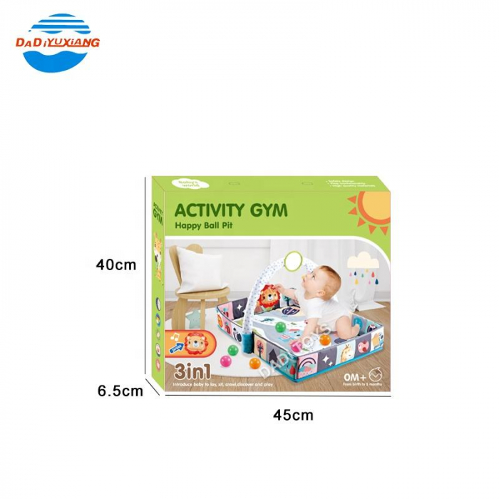 Covoras de Joaca pentru Copii 3 in 1 cu Arcada si Jucarii – Include 8 Bile Colorate [7]