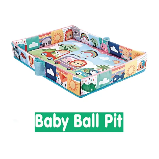 Covoras de Joaca pentru Copii 3 in 1 cu Arcada si Jucarii – Include 8 Bile Colorate [3]