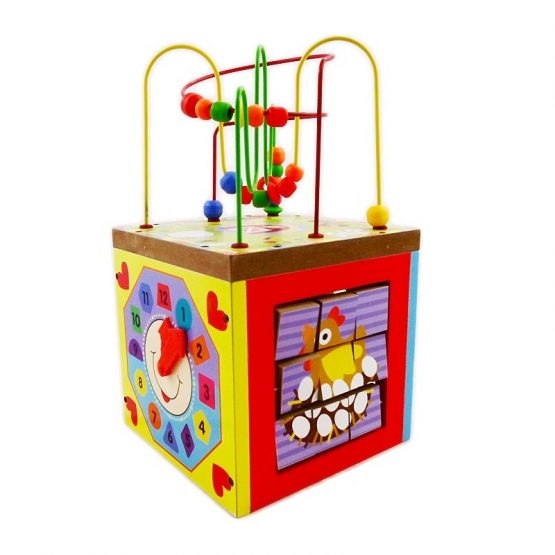 Cub educativ din lemn Ferma 5 in 1 [2]