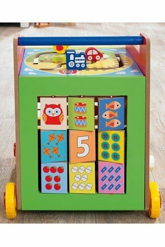 Cub Educativ din Lemn Mare 8 in 1 si Antepremergator cu activitati [5]