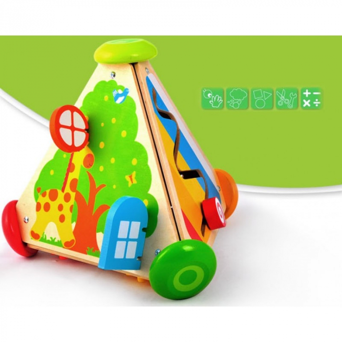 Cub Triunghiular muzical tip busy board 4 in 1 [7]