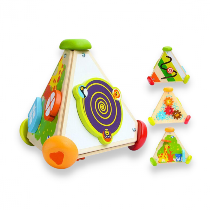 Cub Triunghiular muzical tip busy board 4 in 1 [3]