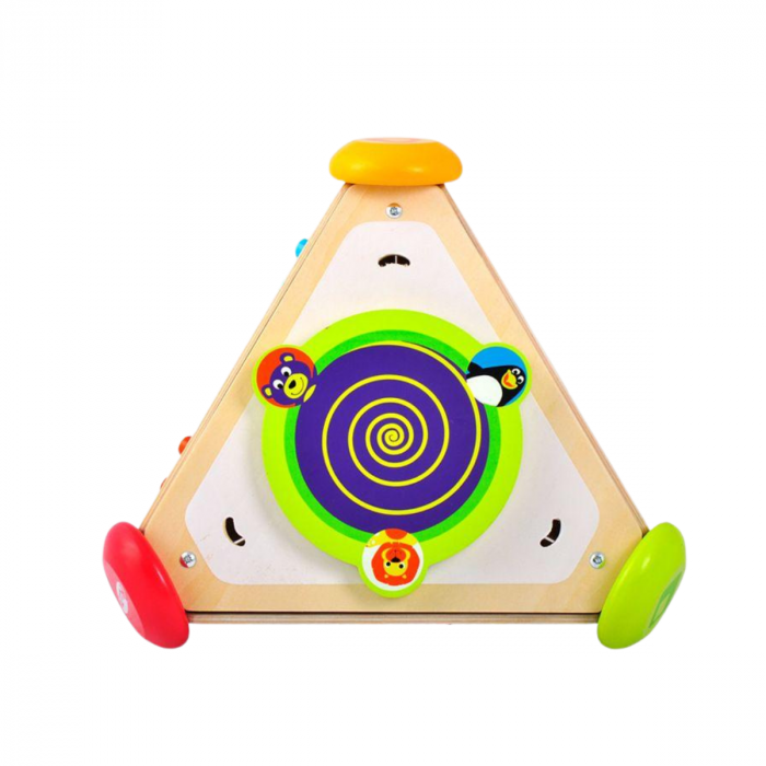 Cub Triunghiular muzical tip busy board 4 in 1 [4]