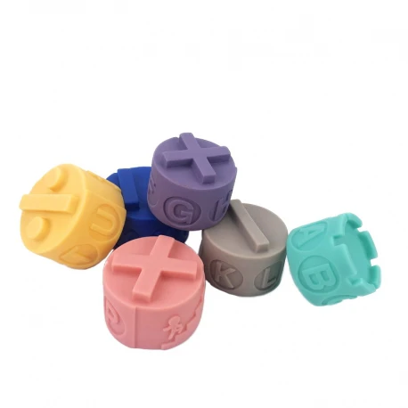 Cuburi Bebelusi Senzoriale din Silicon Stivuire Litere 3D [3]