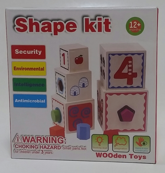 Turn Cuburi din Lemn - Set Cuburi din Lemn Montessori [5]