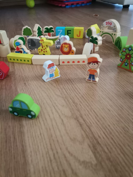 Cuburi din Lemn de Construit Animale 120 piese [9]