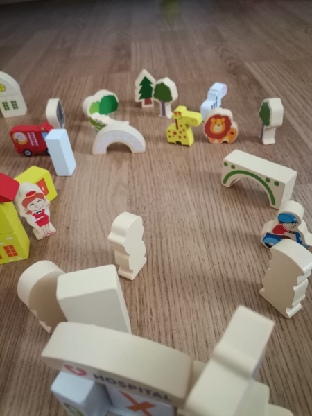 Cuburi din Lemn de Construit Animale 120 piese [11]