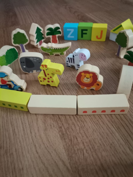 Cuburi din Lemn de Construit Animale 120 piese [5]