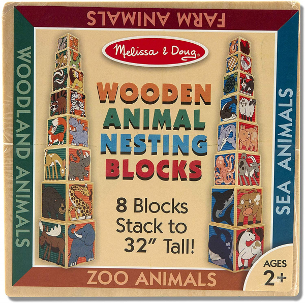 Cuburi din Lemn Animal Nesting Melissa and Doug 8 cuburi [2]