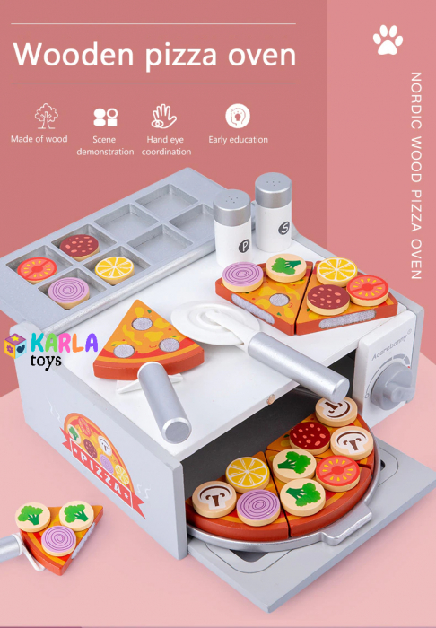 Cuptor de Pizza din Lemn cu Accesorii [2]