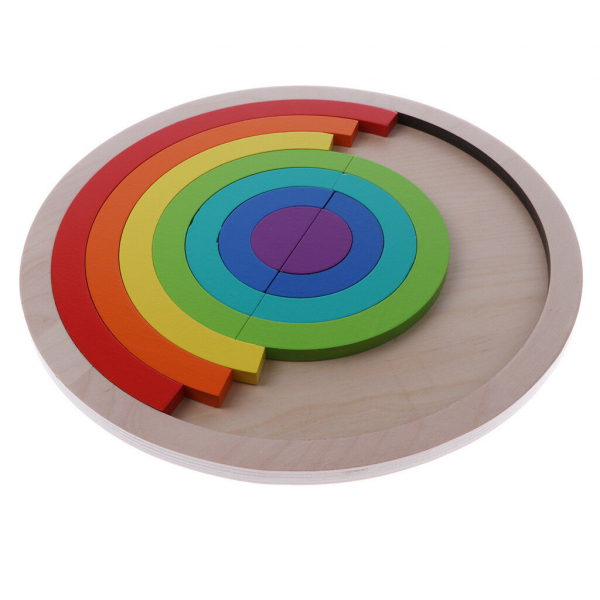 Joc din Lemn Montessori Curcubeu Dublu [3]
