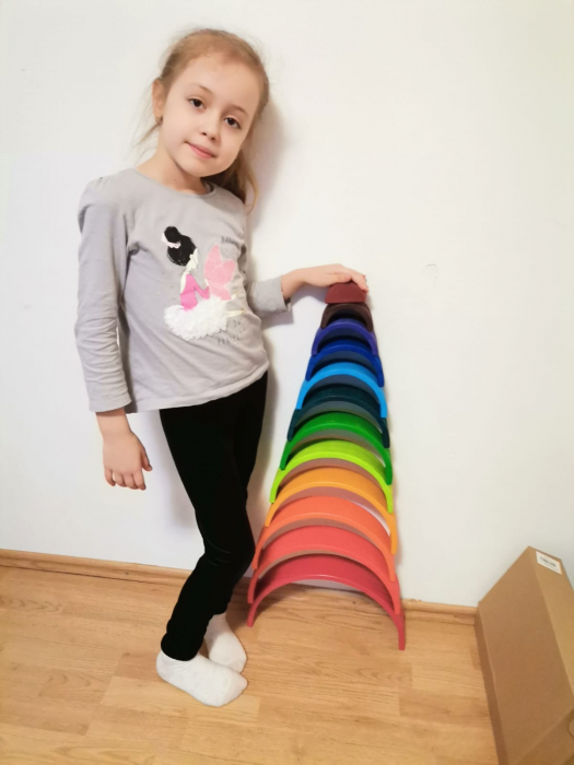 Curcubeu Mare din lemn 12 piese [16]