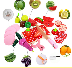 Set de legume si fructe de feliat cu magnet cu cutie [4]
