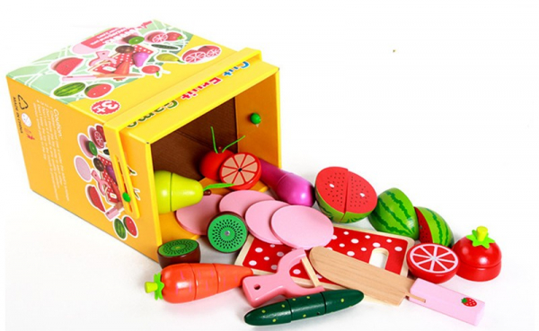 Set de legume si fructe de feliat cu magnet cu cutie [2]