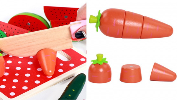 Set de legume si fructe de feliat cu magnet cu cutie [5]