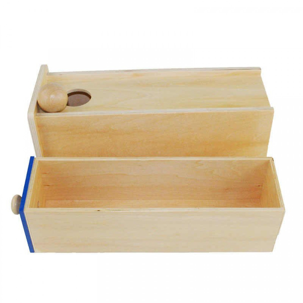 Joc Montessori din Lemn – Cutia Permanenței cu Sertar [2]