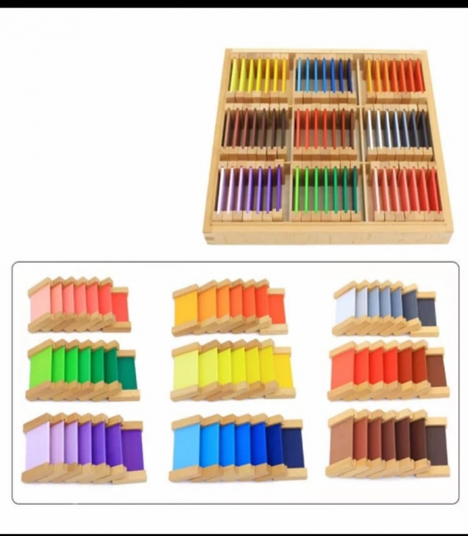 Cutia Cromatica de culori Montessori Lemn - Tablete Multicolore [11]