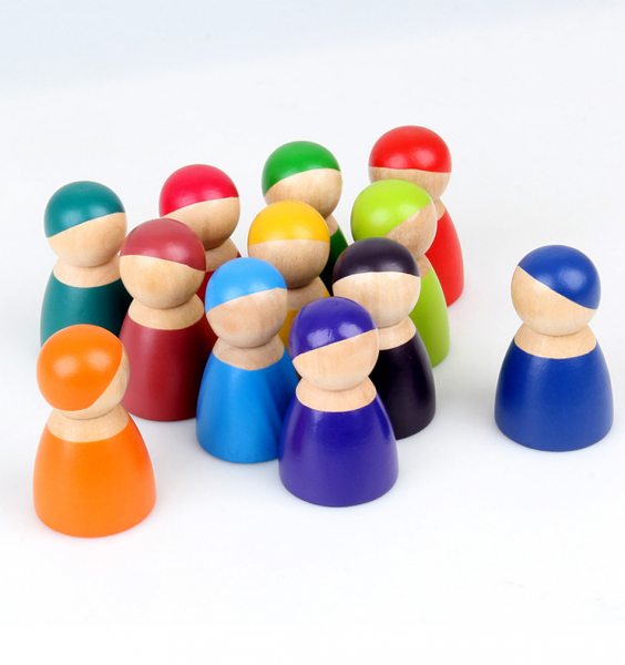Papusi din Lemn Peg Doll Montessori [5]