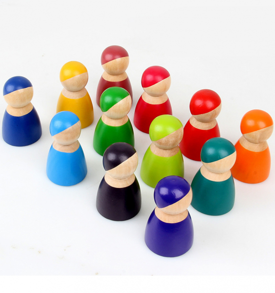 Papusi din Lemn Peg Doll Montessori [4]
