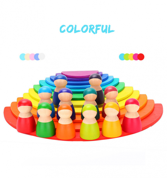Papusi din Lemn Peg Doll Montessori [9]