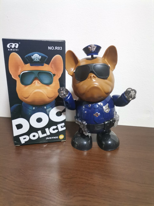 Robotul Catelul Politist ce lumineaza si canta Police Dog [2]