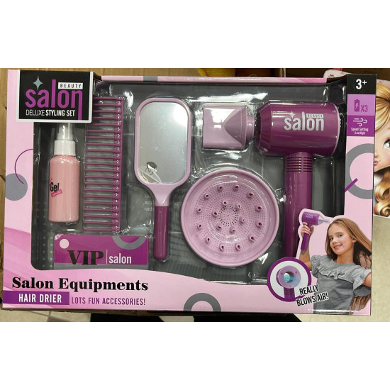 Set Hairstilist cu Uscator de par functional VIP SALON pentru copii [2]