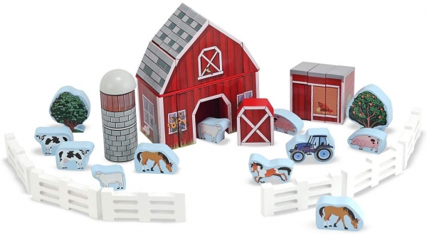 Joc de Lemn Cuburi Ferma Melissa and Doug [2]