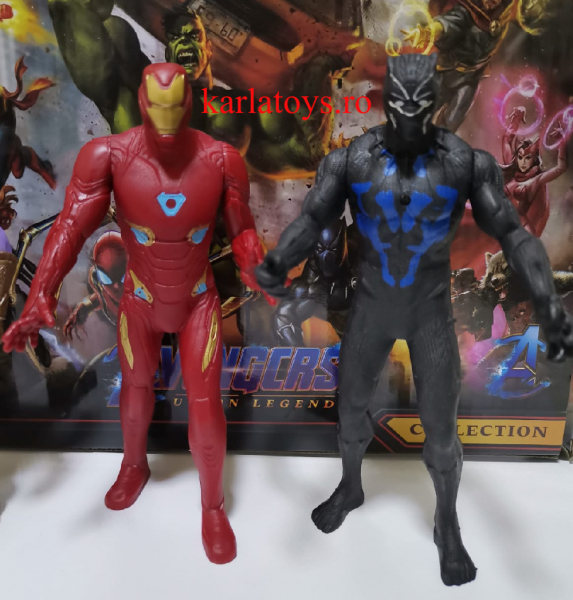 Set figurine tip Avengers Iron man Thanos Black Panther Spiderman [3]