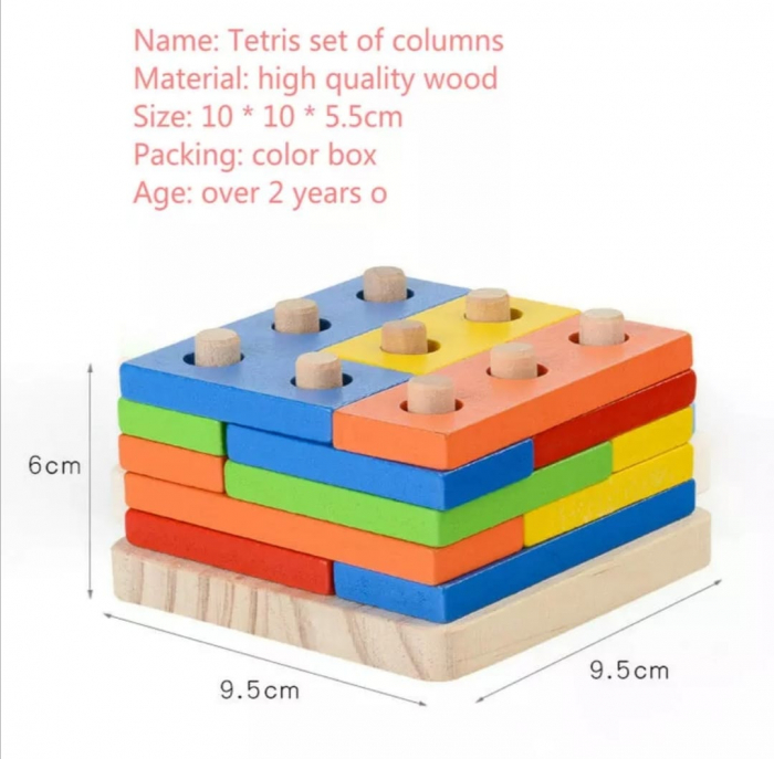 Forme geometrice colane sortare Tetris [6]