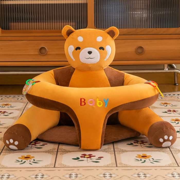 Fotoliu sit up de plus pentru bebe, model urs [2]
