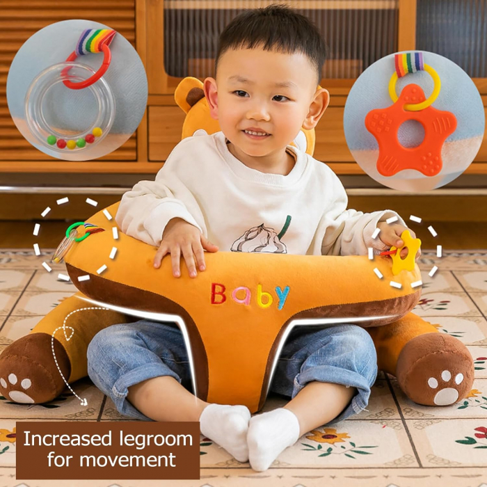 Fotoliu sit up de plus pentru bebe, model urs [4]