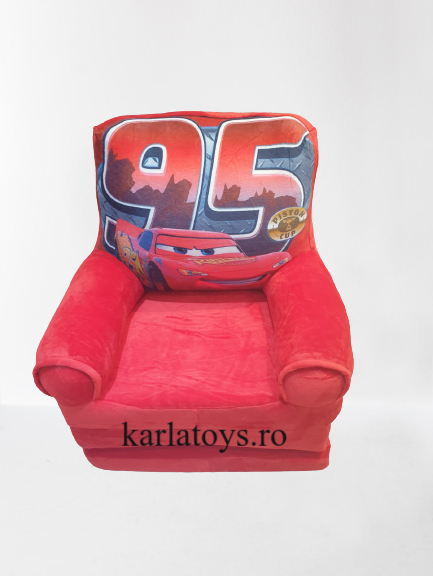 Fotoliu din plus extensibil pentru copii Cars Mcqueen 115 cm [2]