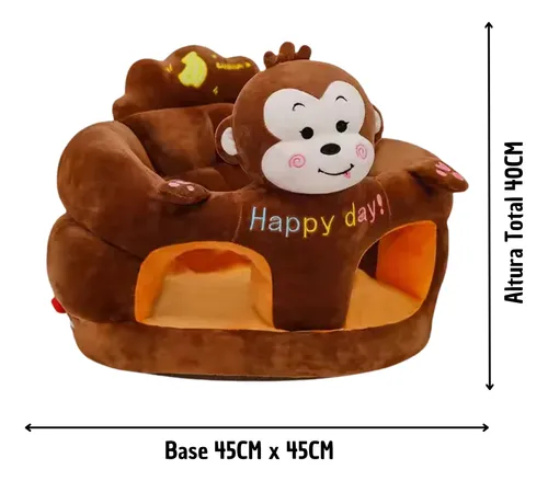 Fotoliu din Plus Bebe Sit Up Happy Day Maimuta [2]