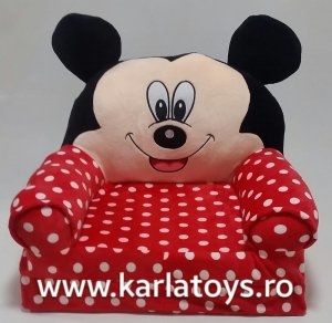 Fotoliu Extensibil Plus cu Buline Minne Mouse - Mickey Mouse 80 cm [2]