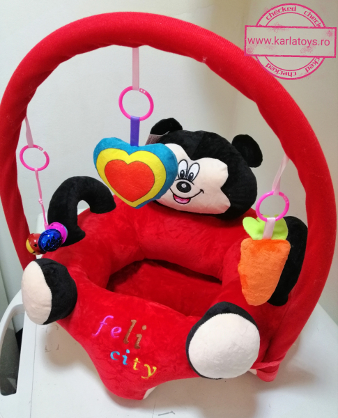 Fotoliu Plus Bebe sit up Mickey  Minnie Mouse cu Jucarii [4]