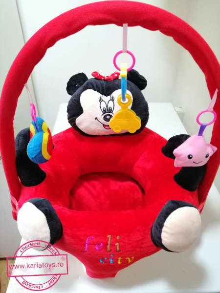 Fotoliu Plus Bebe sit up Mickey  Minnie Mouse cu Jucarii [4]