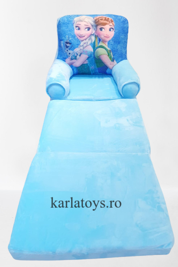 Fotoliu din plus extensibil Frozen  mare 115 cm Ana si Elsa [1]