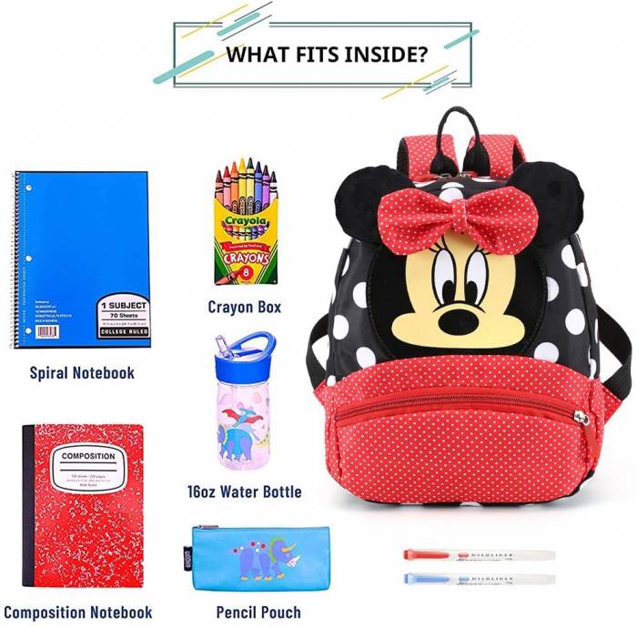 Ghiozdan Rucsac de Gradinita 3D Minnie Mouse [6]