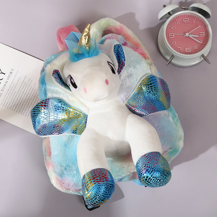 Ghiozdan din plus Unicorn 3D [2]
