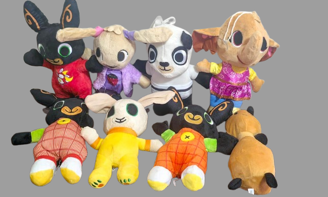 Iepurasul Bing Hoppity Vosh si Prieteni din Plus Set 8 Jucarii Figurine din PLus [3]